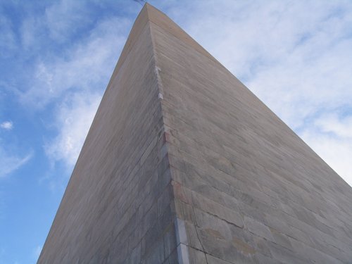 Washington Monument (Close up with my hair at the top)