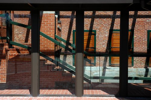Entrance to Damon Mills office building