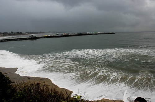 Santa Cruz Wharf on a Cloudy Morning