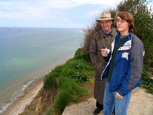 On the bluff overlooking Arromanches