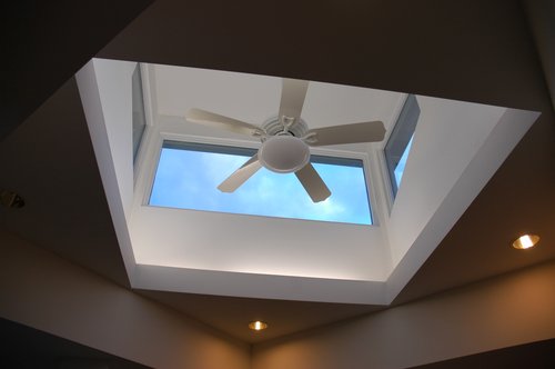 Kitchen Skylight at Sunset
