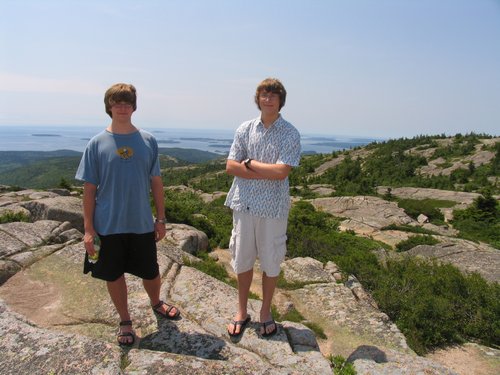 On top of Cadillac Mountain