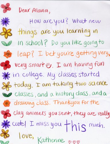 Letter to Alana