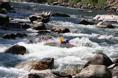 Into the water