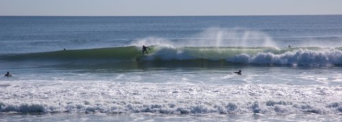 First wave of the day (at The Wall)