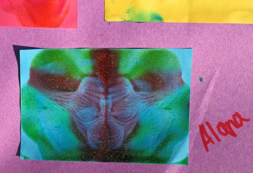 Paint blot art detail (Color study)