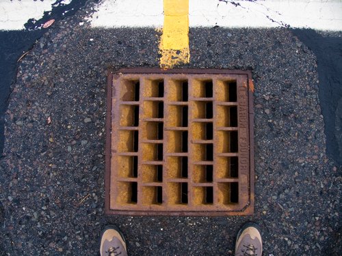 Street Drain Abstract