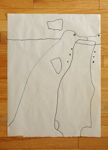 "Penguins Kissing"