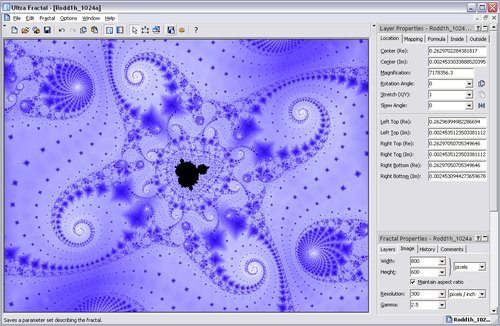 Commentary on fractal image calculation