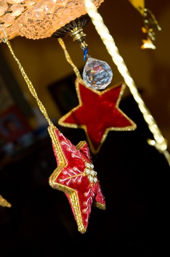 Hanging from the Chandelier
