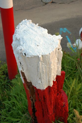 Painted Red and White