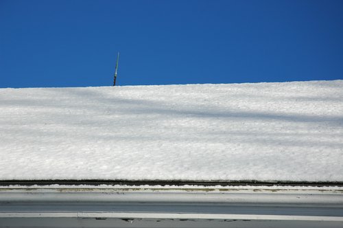 Lighting Rod Over Snow