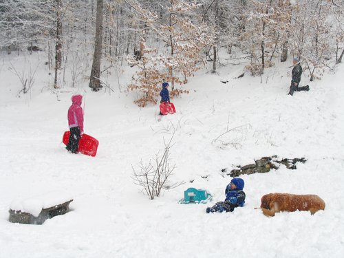April Winter Scene