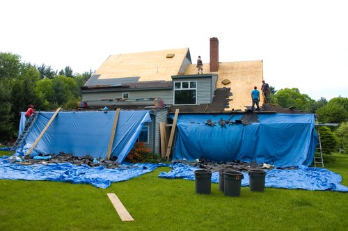 Stripping the Back Roof